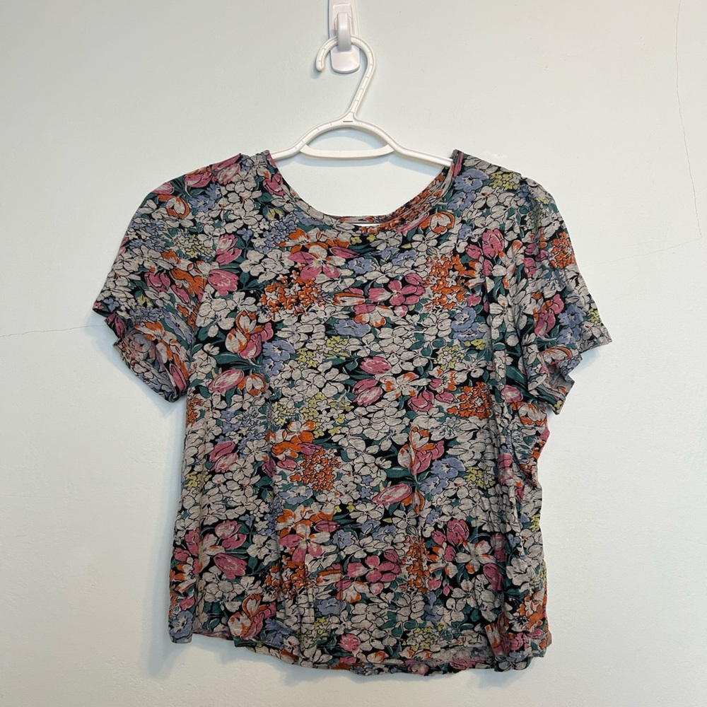 Anthropologie floral t shirt